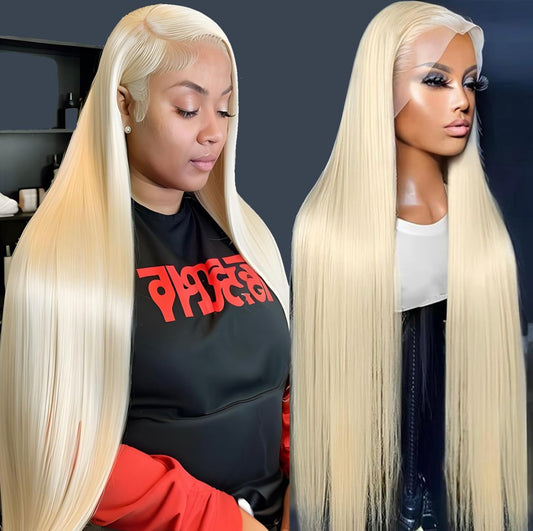 Real Wig 613 Straight Frontal Lace 13X4 Head Cover Lace Frontal Wig