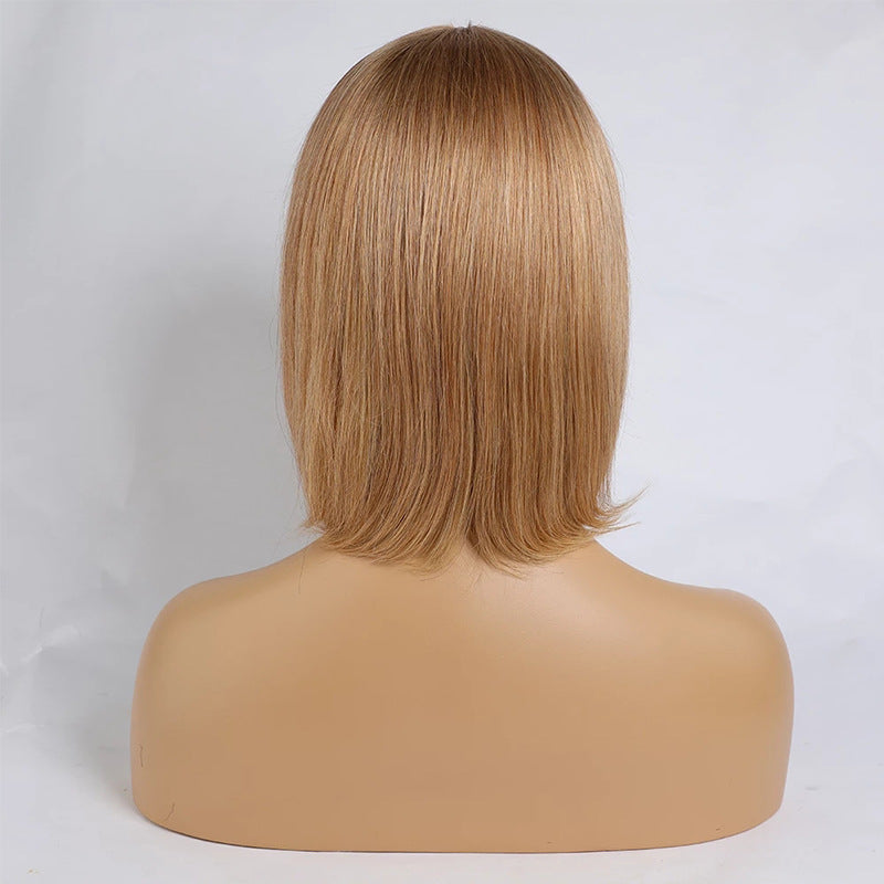 European and American Wig Medium Length Straight Hair