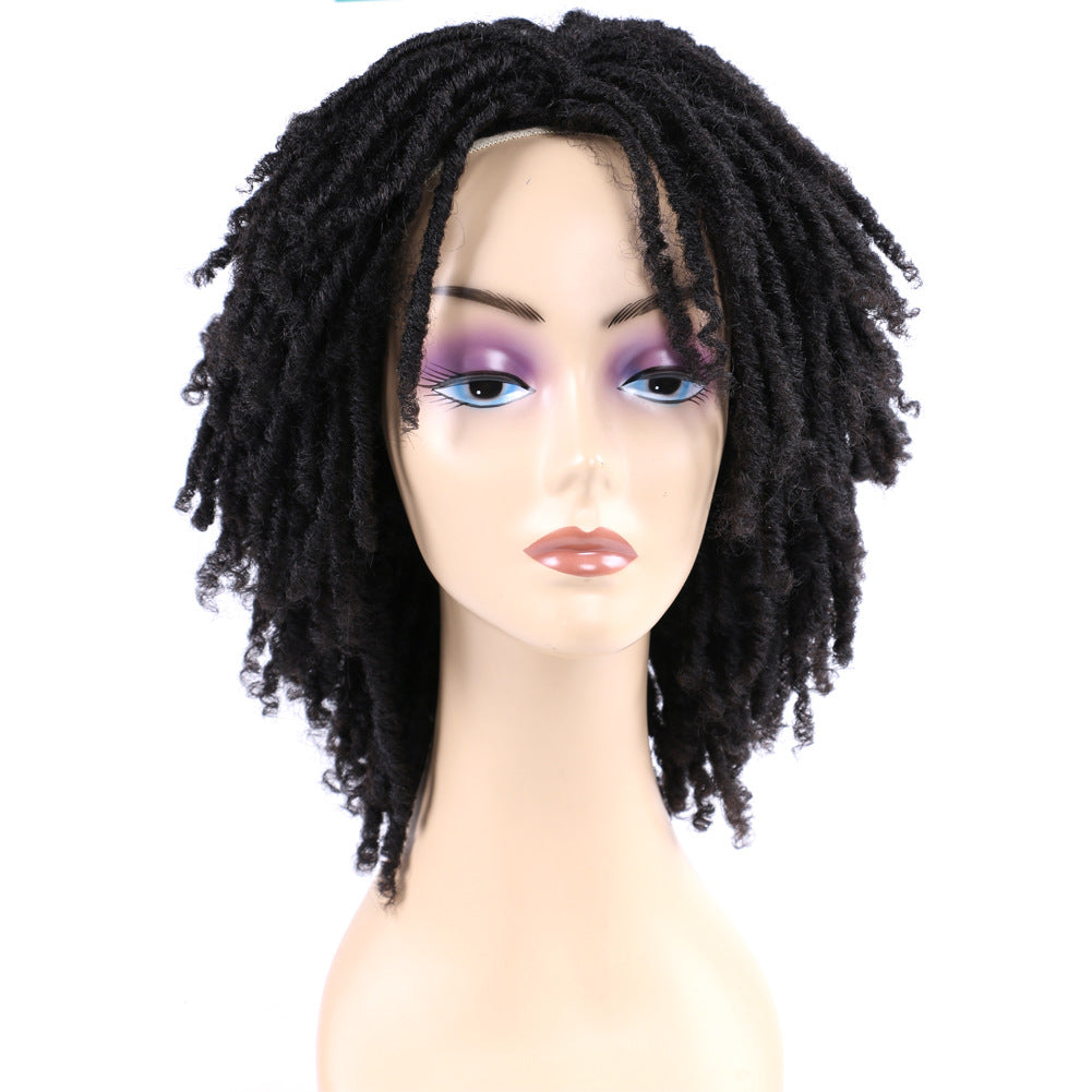Dirty Braid Wig With Chemical Fiber Headgear
