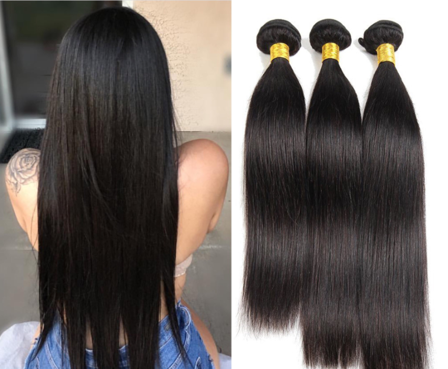 Hair Weave Black Synthetic Hair Straight Hair