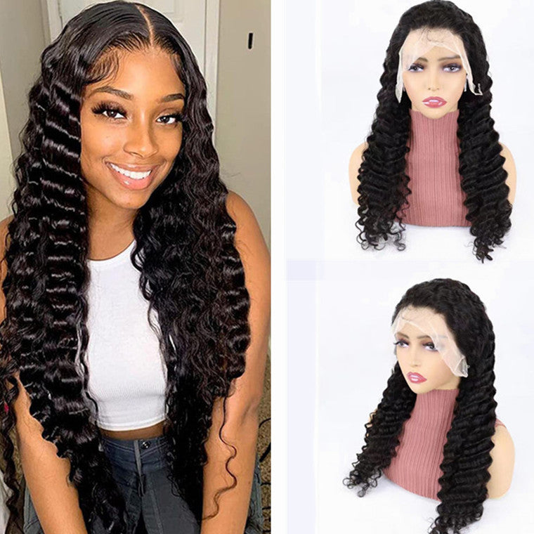 Deep Wave Lace Front Wig Human Hair