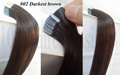Pu traceless nano human hair European and American hair extension 16inch 40cm 20 piece pack