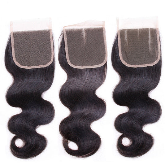 Real Hair Block Body Wave 4X4 Lace Closure