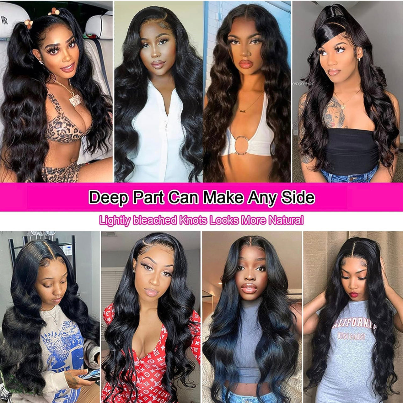Laboss beauty HD Lace Front Wig - 13x6 Lace Frontal, Pre Plucked Knots, Baby Hair - 180 Density Brazilian Wig for Women (26 Inch, Natural Color)