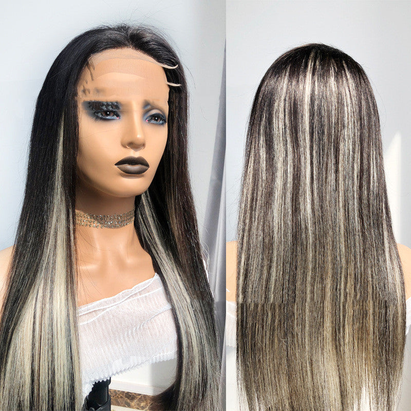 Reality Wig Headgear Lace Headgear Straight  Body Wave Human Hair Wigs