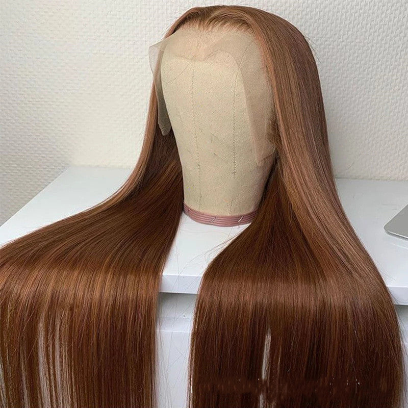 Brown Color Human Hair Wigs Human Hair Wig